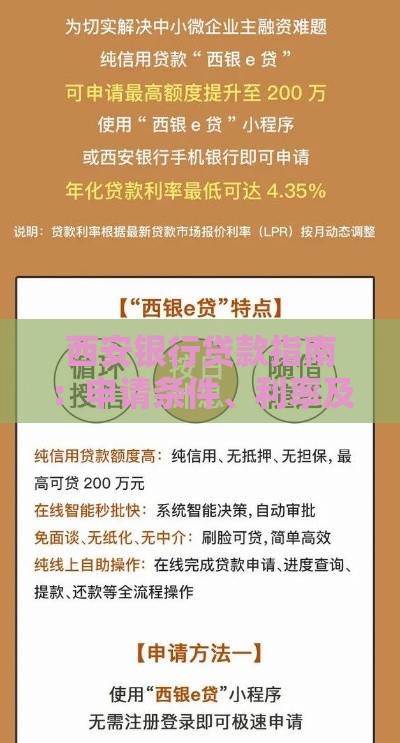西安银行贷款指南：申请条件、利率及常见问题全解析