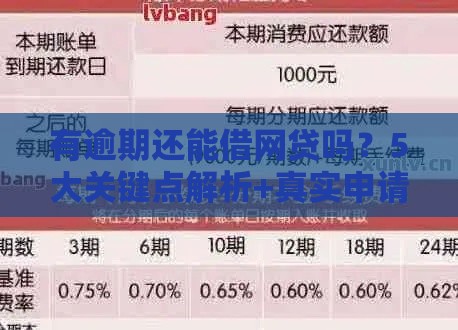 有逾期还能借网贷吗？5大关键点解析+真实申请技巧