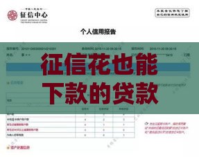 征信花也能下款的贷款平台盘点及申请技巧