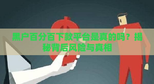 黑户百分百下款平台是真的吗？揭秘背后风险与真相