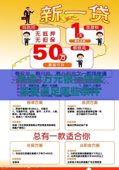 申请1万元银行贷款需要满足哪些条件？这5点最关键