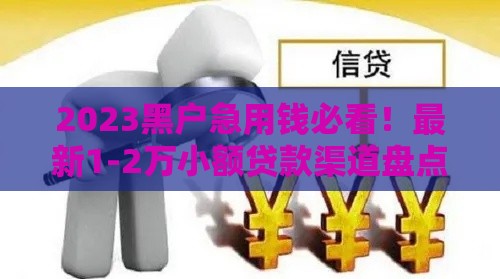 2023黑户急用钱必看！最新1-2万小额贷款渠道盘点
