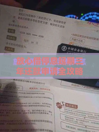 放心借停息延期三年还款申请全攻略