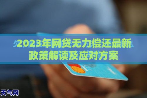 2023年网贷无力偿还最新政策解读及应对方案