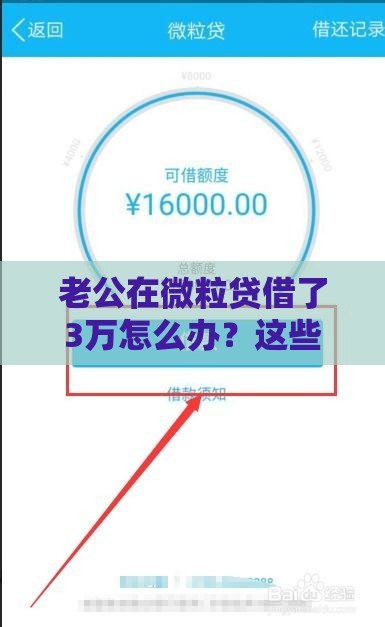 老公在微粒贷借了3万怎么办?这些应对方法一定要看! 老公在微粒贷借了3万怎么办?这些应对方法一定要看!