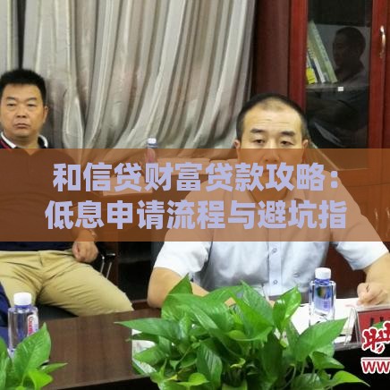 和信贷财富贷款攻略：低息申请流程与避坑指南