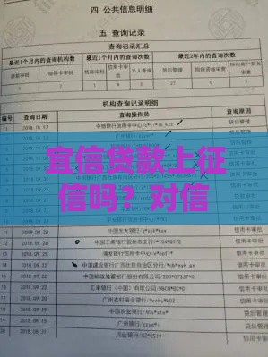 宜信贷款上征信吗？对信用记录的影响及注意事项解析