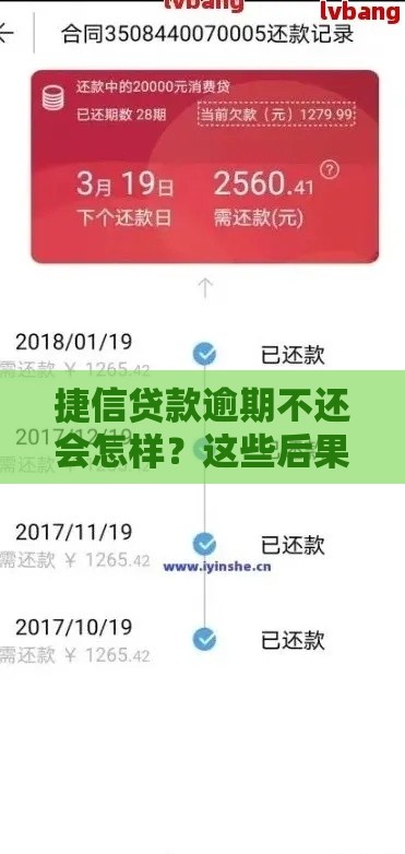 捷信贷款逾期不还会怎样？这些后果比想象中更严重