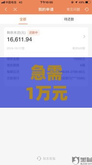 急需1万元哪里能借？这8个正规平台快速到账