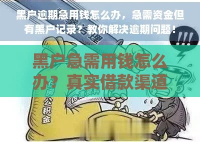 黑户急需用钱怎么办？真实借款渠道与避坑指南