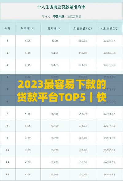 2023最容易下款的贷款平台TOP5｜快速放款低门槛实测