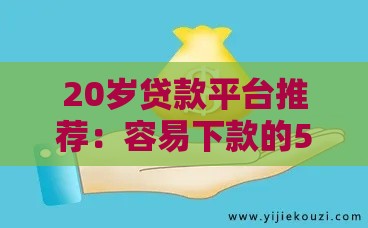 20岁贷款平台推荐：容易下款的5个正规渠道