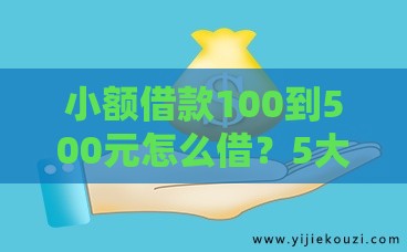 小额借款100到500元怎么借？5大正规渠道+避坑指南