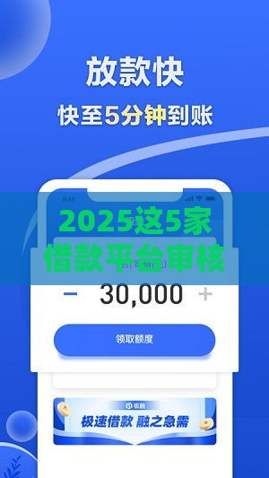 2025这5家借款平台审核快通过率高