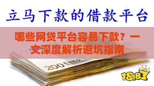 哪些网贷平台容易下款？一文深度解析避坑指南