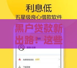 黑户贷款新出路！这些口子真的能下款吗？