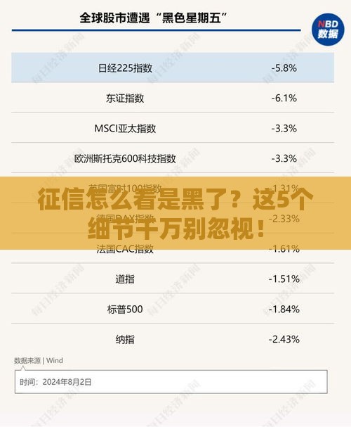 征信怎么看是黑了？这5个细节千万别忽视！