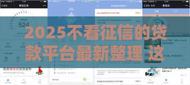 2025不看征信的贷款平台最新整理 这5类渠道真实测评