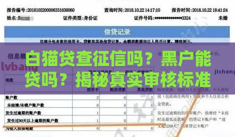 白猫贷查征信吗？黑户能贷吗？揭秘真实审核标准与借款技巧！