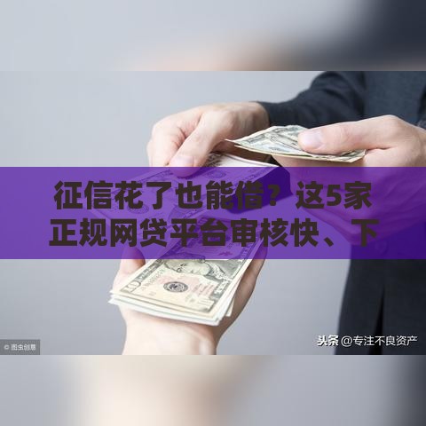 征信花了也能借？这5家正规网贷平台审核快、下款稳！