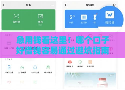 急用钱看这里！哪个口子好借钱容易通过避坑指南