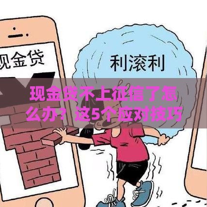 现金贷不上征信了怎么办？这5个应对技巧必须掌握！