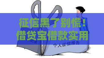 征信黑了别慌！借贷宝借款实用攻略看这里