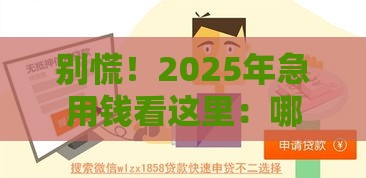 别慌！2025年急用钱看这里：哪家贷款渠道最靠谱？