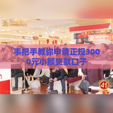 手把手教你申请正规3000元小额贷款口子