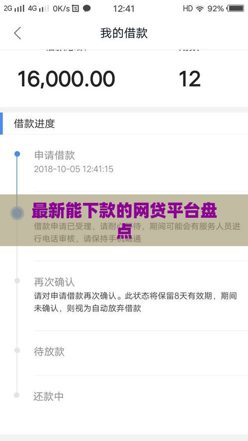 最新能下款的网贷平台盘点