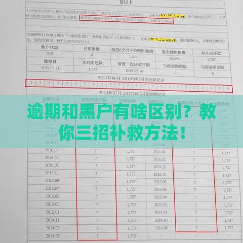 逾期和黑户有啥区别？教你三招补救方法！