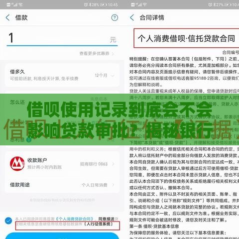借呗使用记录到底会不会影响贷款审批？揭秘银行审核重点