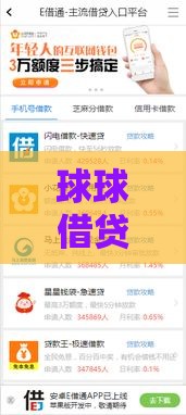 球球借贷款系列口子靠谱吗？避坑指南+实战经验分享