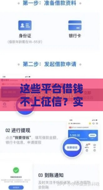这些平台借钱不上征信？实测分享避坑指南