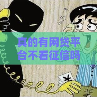 真的有网贷平台不看征信吗？这些细节要注意