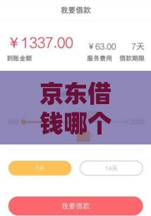 京东借钱哪个口子容易下款？实测这3个平台审批快、额度高！