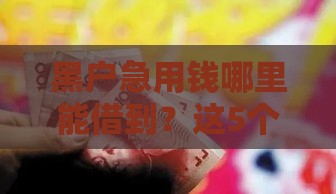 黑户急用钱哪里能借到？这5个方法或许能解燃眉之急