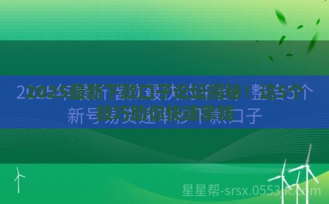 2025最新下款口子论坛揭秘！这5个技巧助你快速拿钱