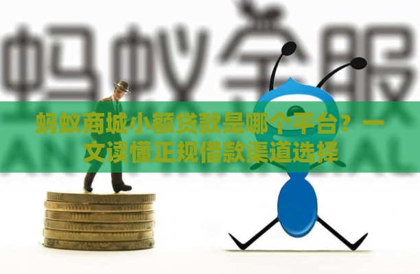 蚂蚁商城小额贷款是哪个平台？一文读懂正规借款渠道选择
