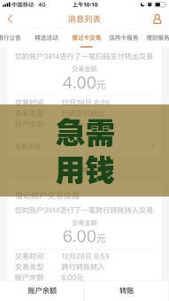 急需用钱？300到500小额预支快速到账，解决燃眉之急！