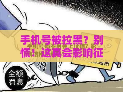 手机号被拉黑？别慌！这真会影响征信吗？
