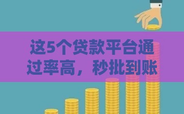 这5个贷款平台通过率高，秒批到账还能避坑