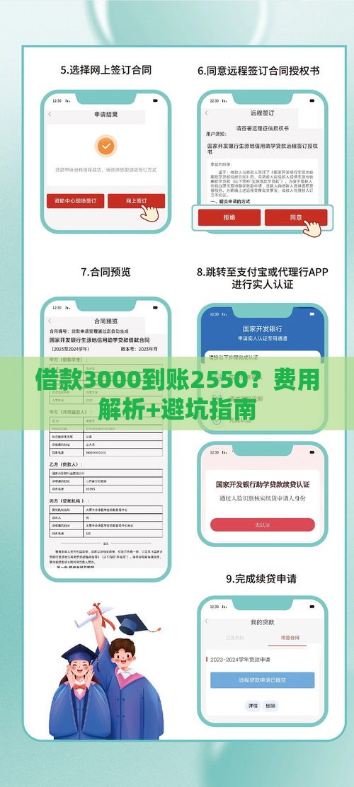 借款3000到账2550？费用解析+避坑指南