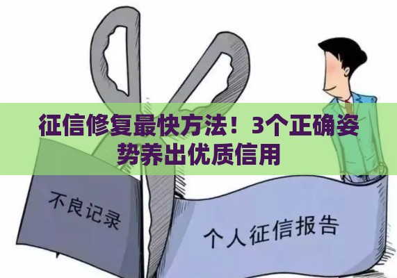 征信修复最快方法！3个正确姿势养出优质信用