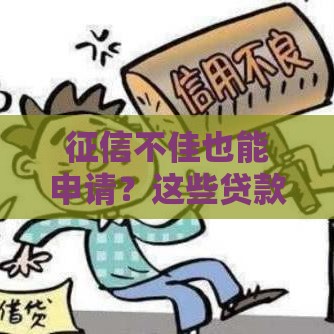 征信不佳也能申请？这些贷款渠道你可能不知道