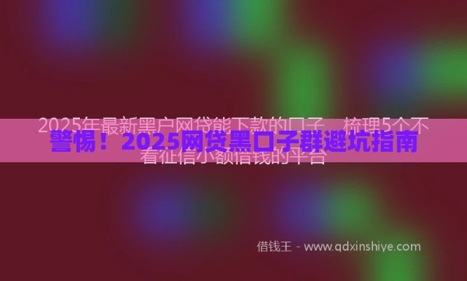 警惕！2025网贷黑口子群避坑指南