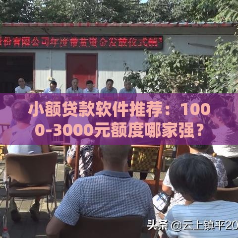 小额贷款软件推荐：1000-3000元额度哪家强？