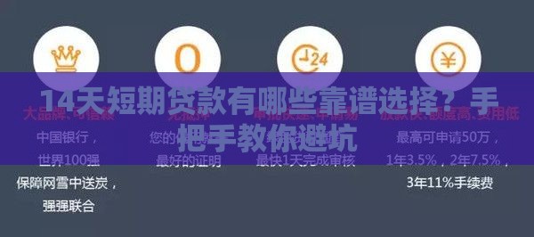 14天短期贷款有哪些靠谱选择？手把手教你避坑