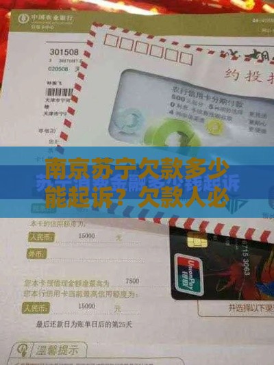 南京苏宁欠款多少能起诉？欠款人必看法律指南