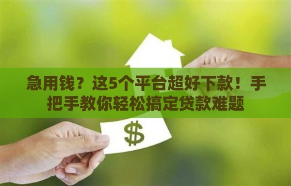 急用钱？这5个平台超好下款！手把手教你轻松搞定贷款难题